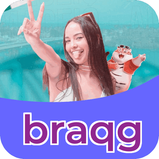 Interface do aplicativo braqg mostrando jogos disponíveis no iOS e Android